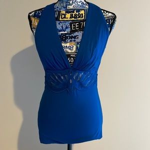 Marciano Blue Halter Top – Size Small (S)